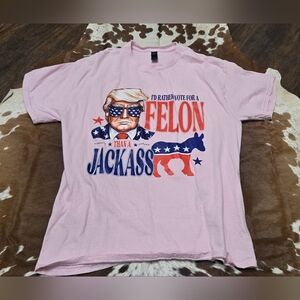 Trump Supporter Pale Pink T Shirt